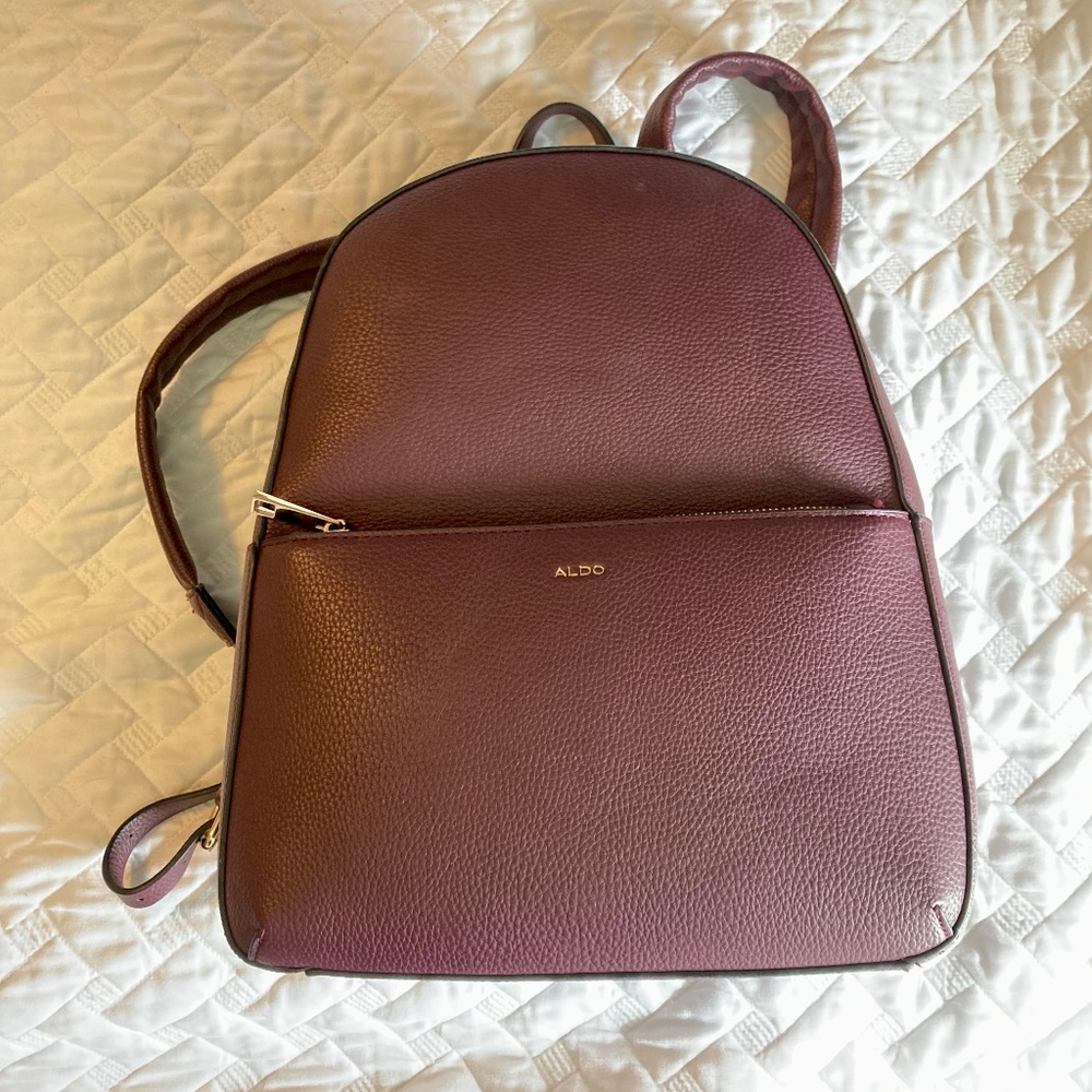 ALDO backpack wine color
